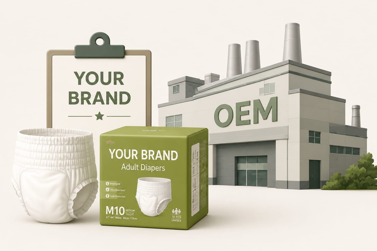 OEM baby diaper factory custom brand manufacturing China export CE ISO certified production line