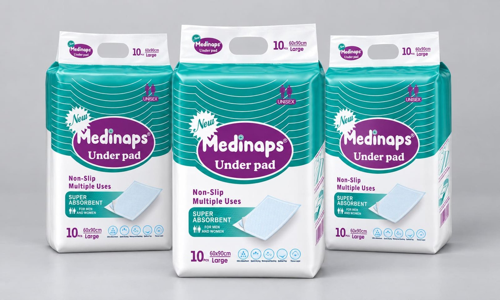 Cuddledry disposable underpad - high-absorbency waterproof bed pad and chair protector with soft top sheet and leak-proof backing, available for bulk and OEM orders