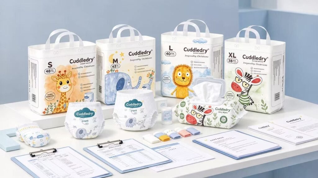 Cuddledry baby diapers for OEM and wholesale