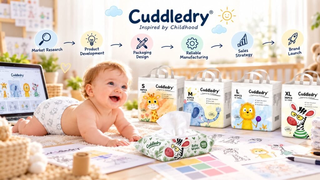 how to start a baby diaper brand