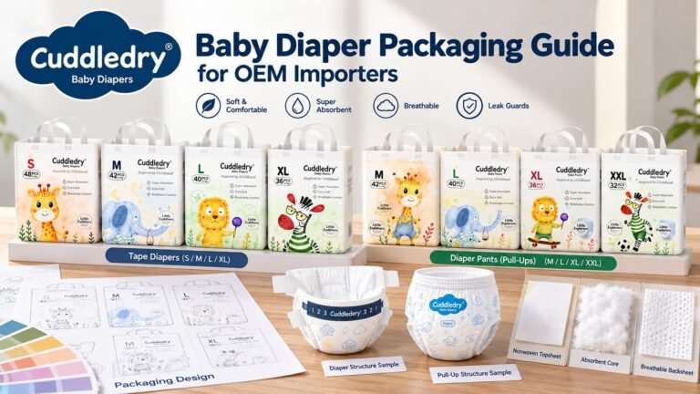 Baby Diaper Packaging Guide: Materials, Pack Sizes & OEM Design